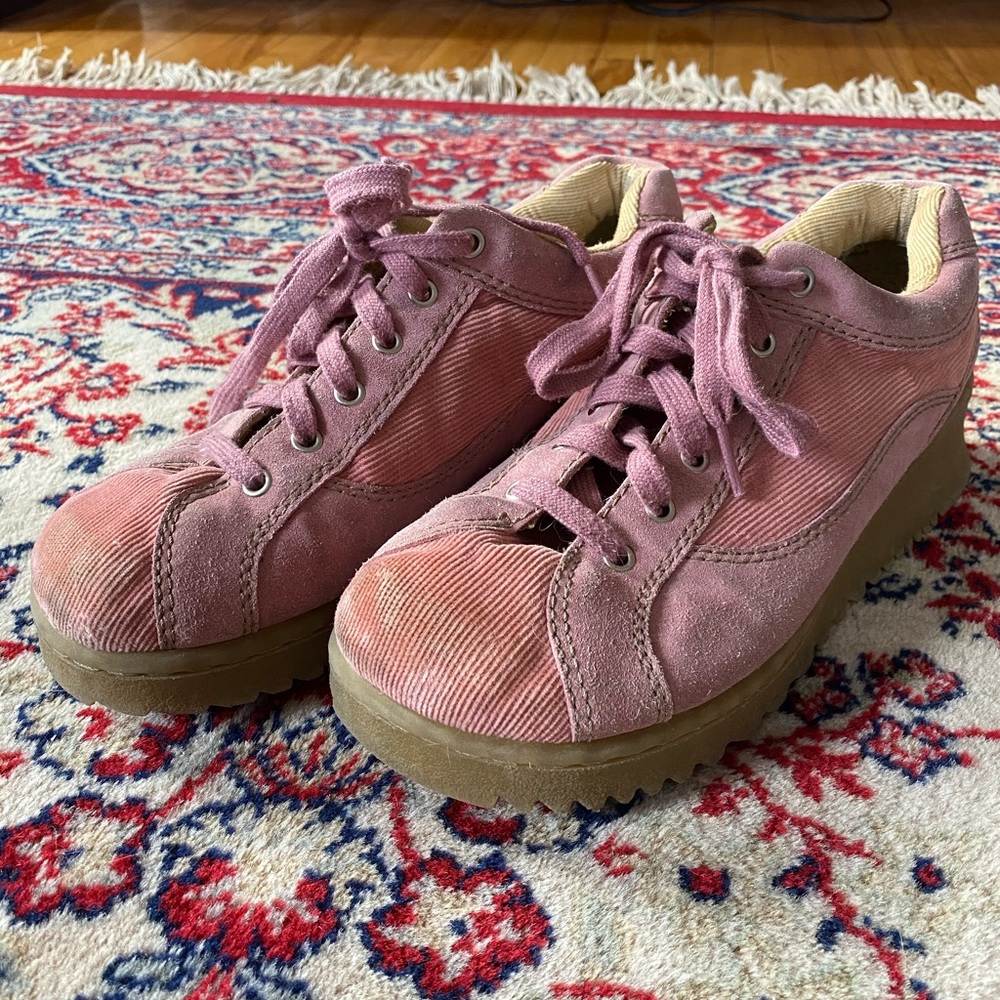 Pink Platform Bakers Sneakers